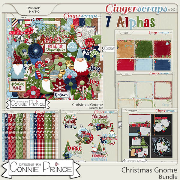 Christmas Gnome  - Bundle by Connie Prince
