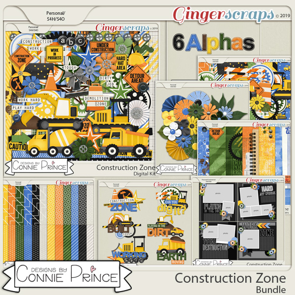 Construction Zone - Bundle by Connie Prince