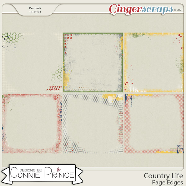 Country Life - Page Edges by Connie Prince