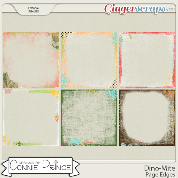 Dino-Mite  - Page Edges by Connie Prince