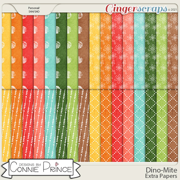 Dino-Mite  - Extra Papers by Connie Prince