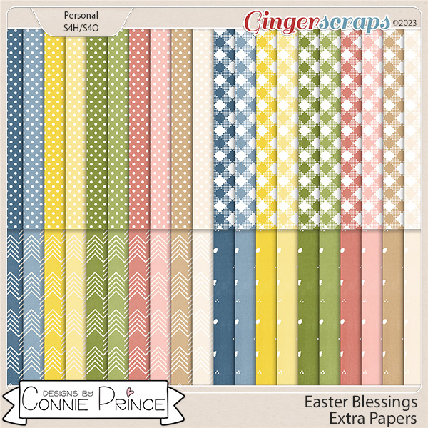 Easter Blessings - Extra Papers by Connie Prince