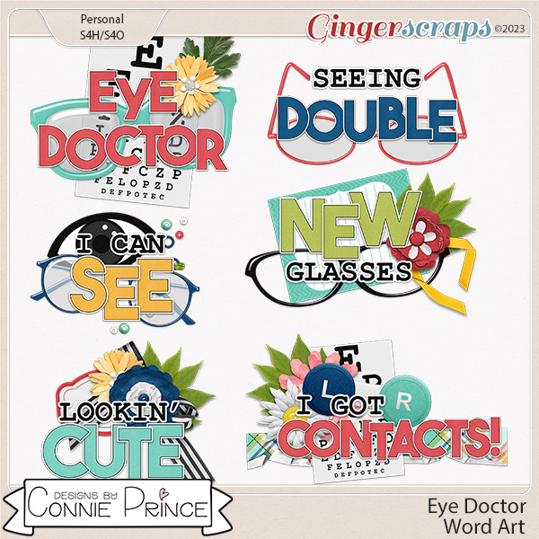 Eye Doctor - Word Art Pack by Connie Prince