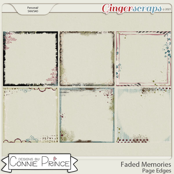 Faded Memories  - Page Edges by Connie Prince