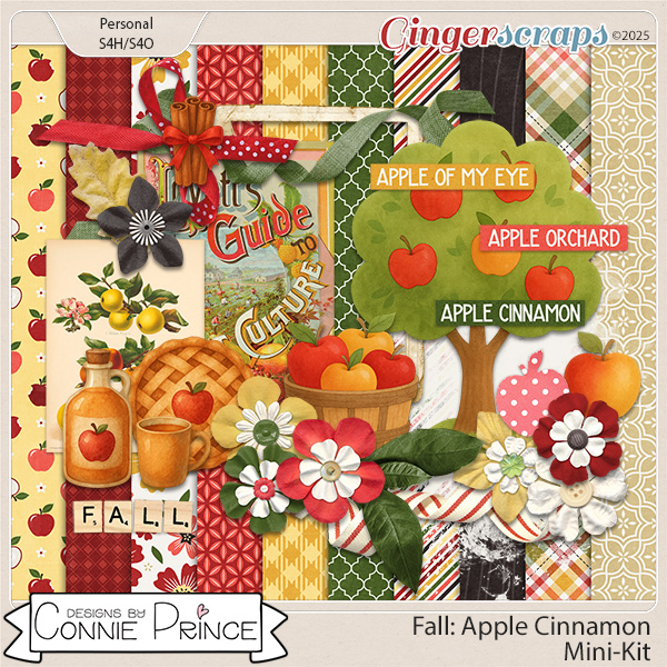 Fall: Apple Cinnamon - Mini Kit by Connie Prince