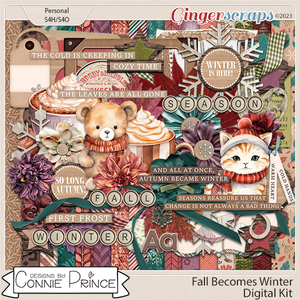 Fall Becomes Winter - Kit by Connie Prince