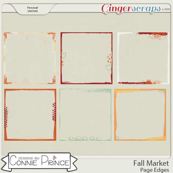 Fall Market - Page Edges by Connie Prince
