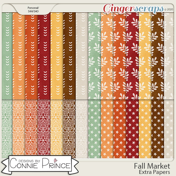 Fall Market - Extra Papers by Connie Prince