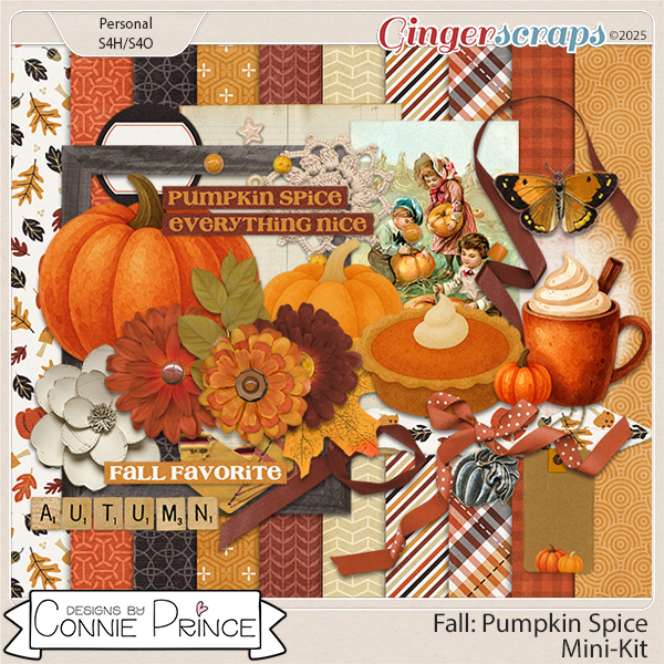 Fall: Pumpkin Spice - Mini Kit by Connie Prince