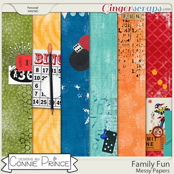 Family Fun - Messy Papers by Connie Prince