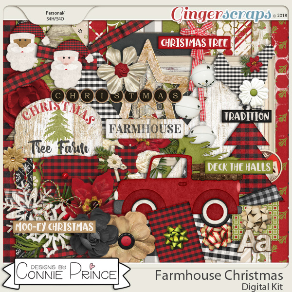 Farmhouse Christmas - Kit by Connie Prince