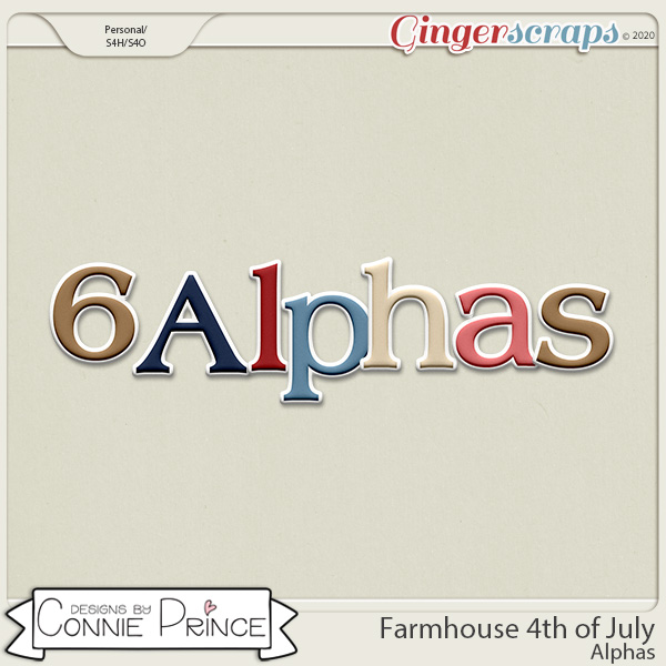 Farmhouse 4th of July - Alpha Pack AddOn by Connie Prince