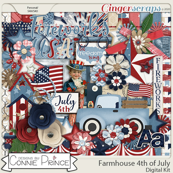 Farmhouse 4th of July - Kit by Connie Prince