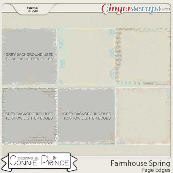 Farmhouse Spring -  Page Edges by Connie Prince