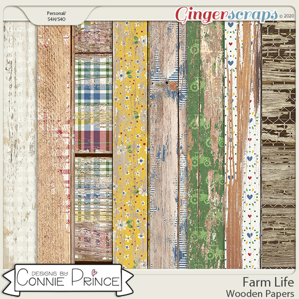 Farm Life - Wooden Papers by Connie Prince