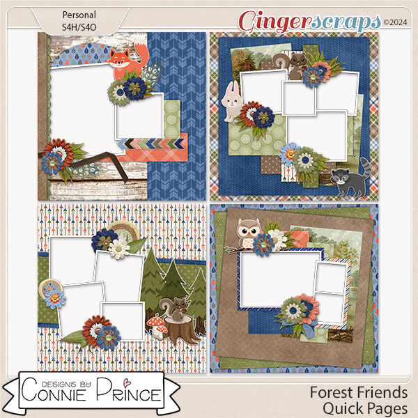 Forest Friends Quick Pages by Connie Prince
