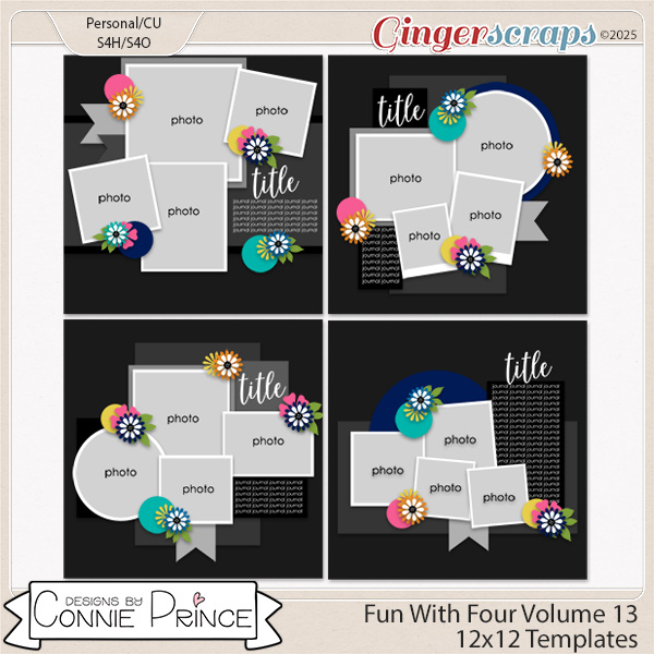 Fun With Four Volume 13 - 12x12 Temps (CU Ok) by Connie Prince