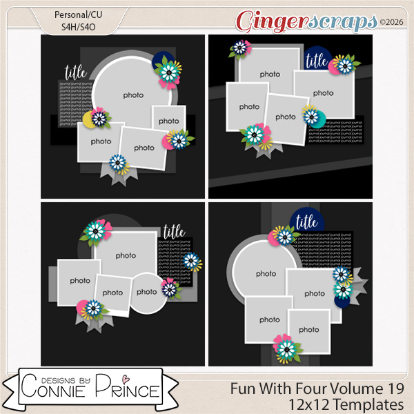 Fun With Four Volume 19 - 12x12 Temps (CU Ok) by Connie Prince