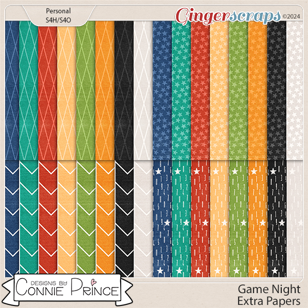 Game Night - Extra Papers by Connie Prince