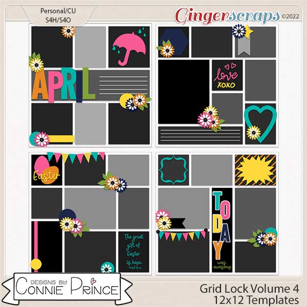 Grid Lock Volume 4  - 12x12 Temps (CU Ok) by Connie Prince