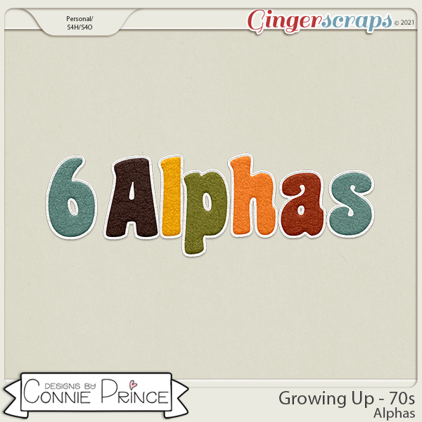 Growing Up 70s - Alpha Pack AddOn by Connie Prince