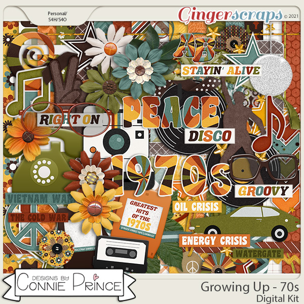 Growing Up 70s - Kit by Connie Prince