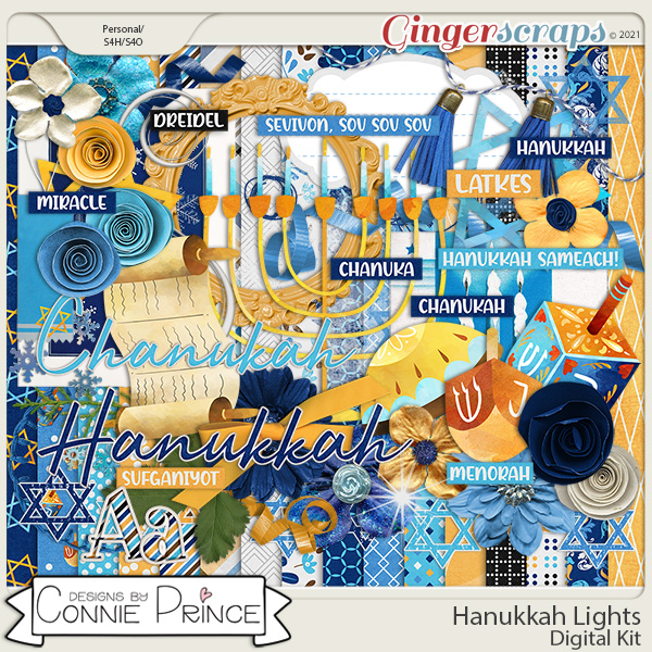 Hanukkah Lights  - Kit by Connie Prince