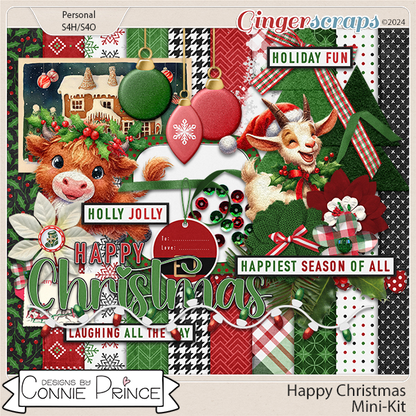 Happy Christmas - Mini Kit by Connie Prince