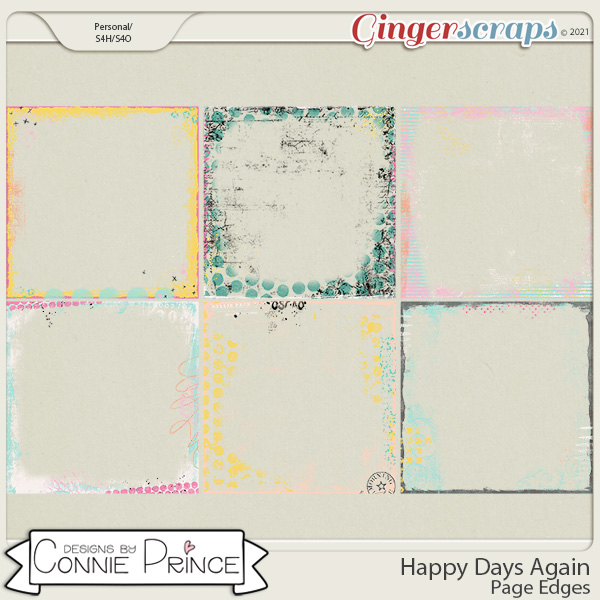 Happy Days Again  - Page Edges by Connie Prince