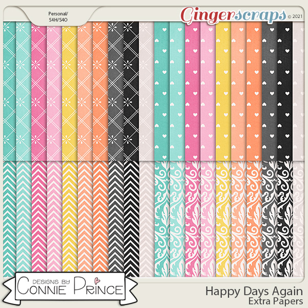 Happy Days Again  - Extra Papers by Connie Prince