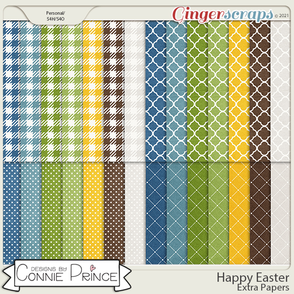 Happy Easter - Extra Papers by Connie Prince