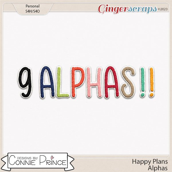 Happy Plans - Alpha Pack AddOn by Connie Prince