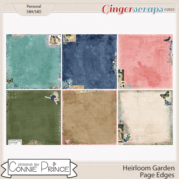 Heirloom Garden - Messy Papers by Connie Prince
