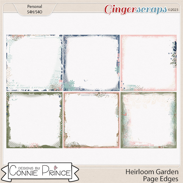 Heirloom Garden - Page Edges by Connie Prince