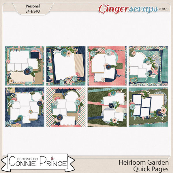Heirloom Garden - Quick Pages by Connie Prince