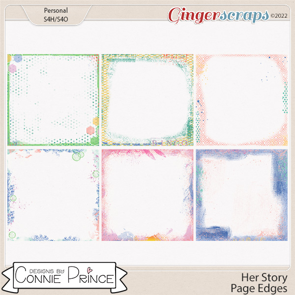 Her Story - Page Edges by Connie Prince