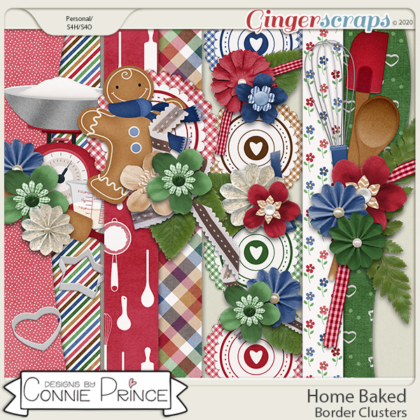 Home Baked - Border Clusters by Connie Prince