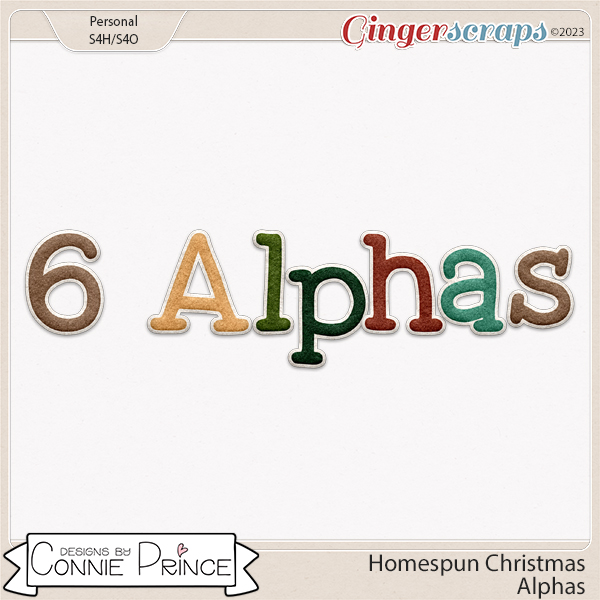 Homespun Christmas - Alpha Pack AddOn by Connie Prince
