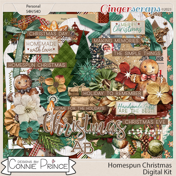 Homespun Christmas - Kit by Connie Prince