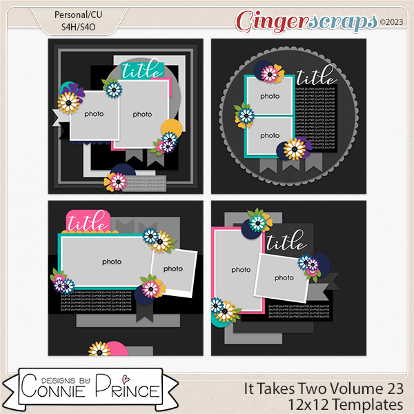 It Takes Two Volume 23 - 12x12 Temps (CU Ok) by Connie Prince