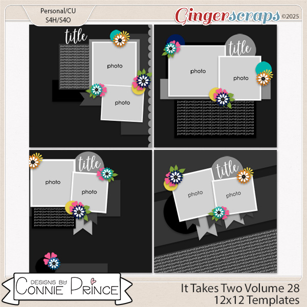 It Takes Two Volume 28  - 12x12 Temps (CU Ok) by Connie Prince