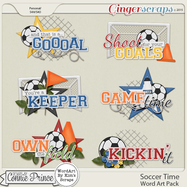 Soccer Time - WordArt Pack