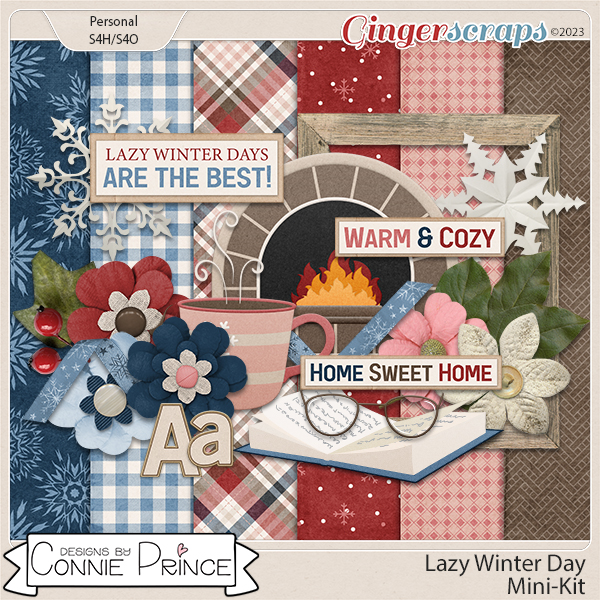 Lazy Winter Day - Mini-Kit by Connie Prince