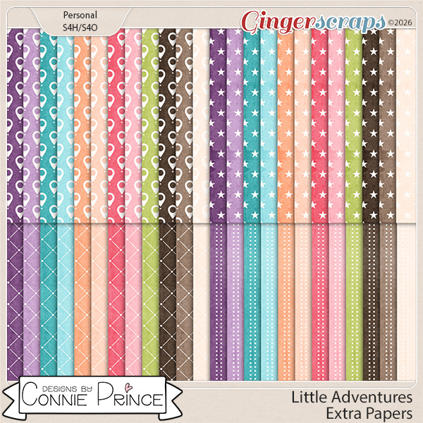 Little Adventures - Extra Papers by Connie Prince