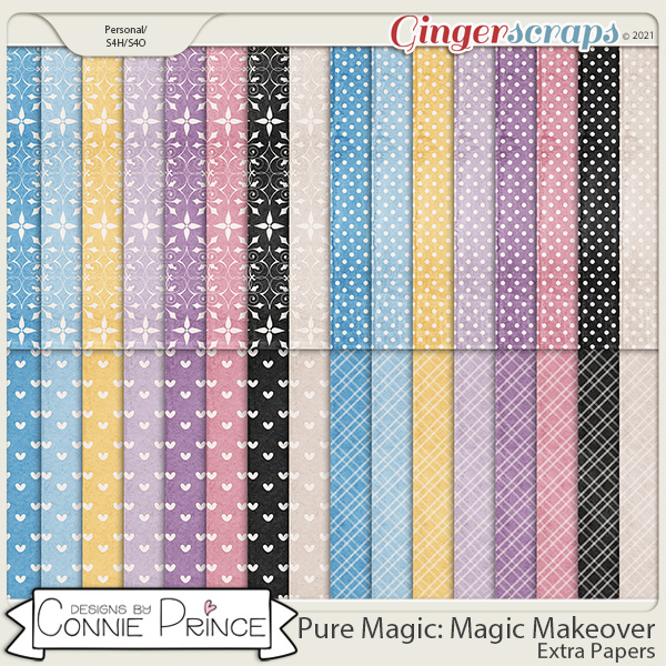 PureMagic: Magic Makeover - Extra Papers by Connie Prince