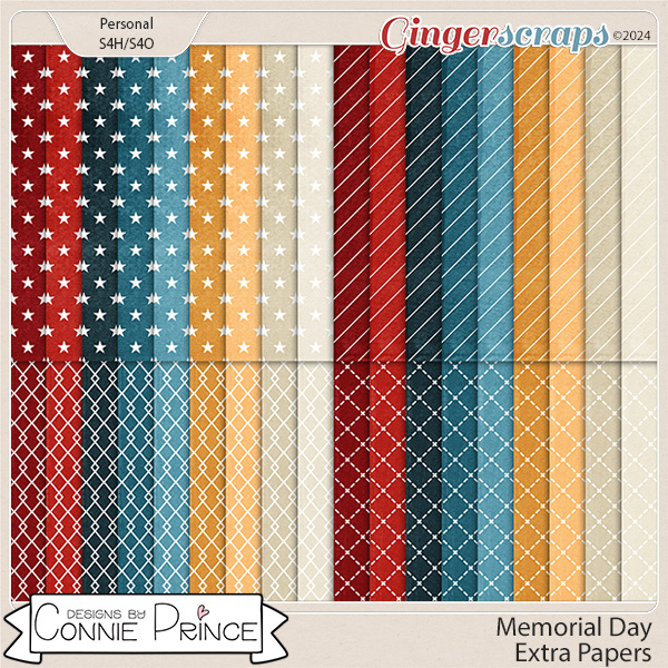 Memorial Day - Extra Papers by Connie Prince