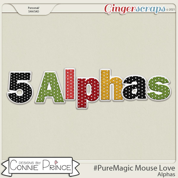 PureMagic: Mouse Love - Alpha Pack AddOn by Connie Prince