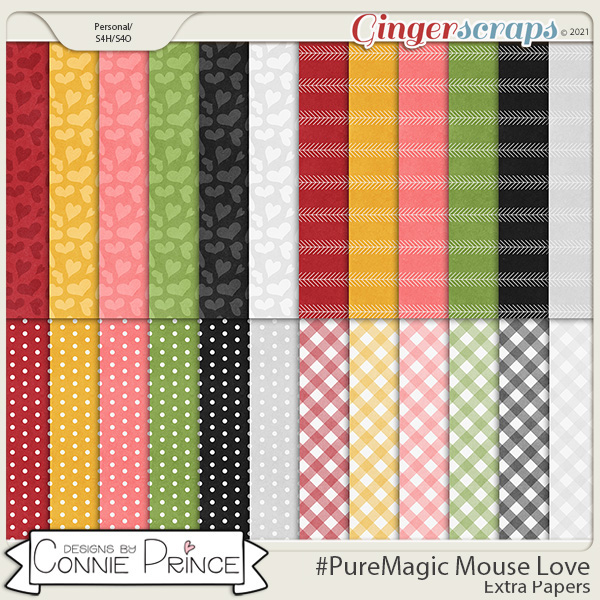 PureMagic: Mouse Love - Extra Papers by Connie Prince