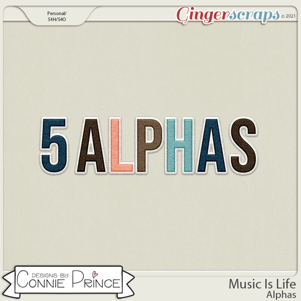 Music Is Life - Alpha Pack AddOn by Connie Prince