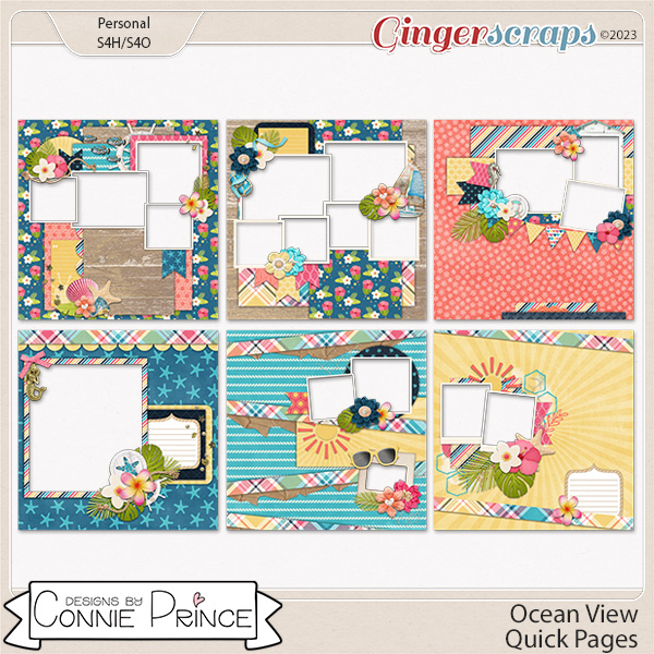 Ocean View - Quick Pages by Connie Prince